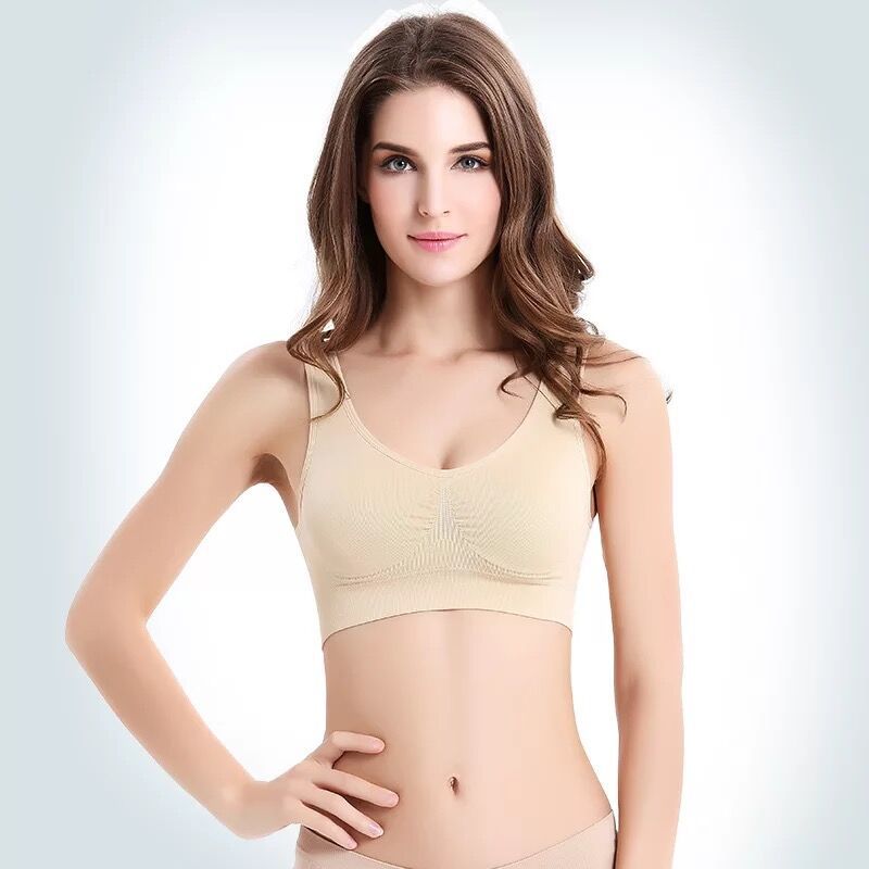 Cross-border foreign trade single-layer large size no chest pad no steel ring vest bra sports sleep bra