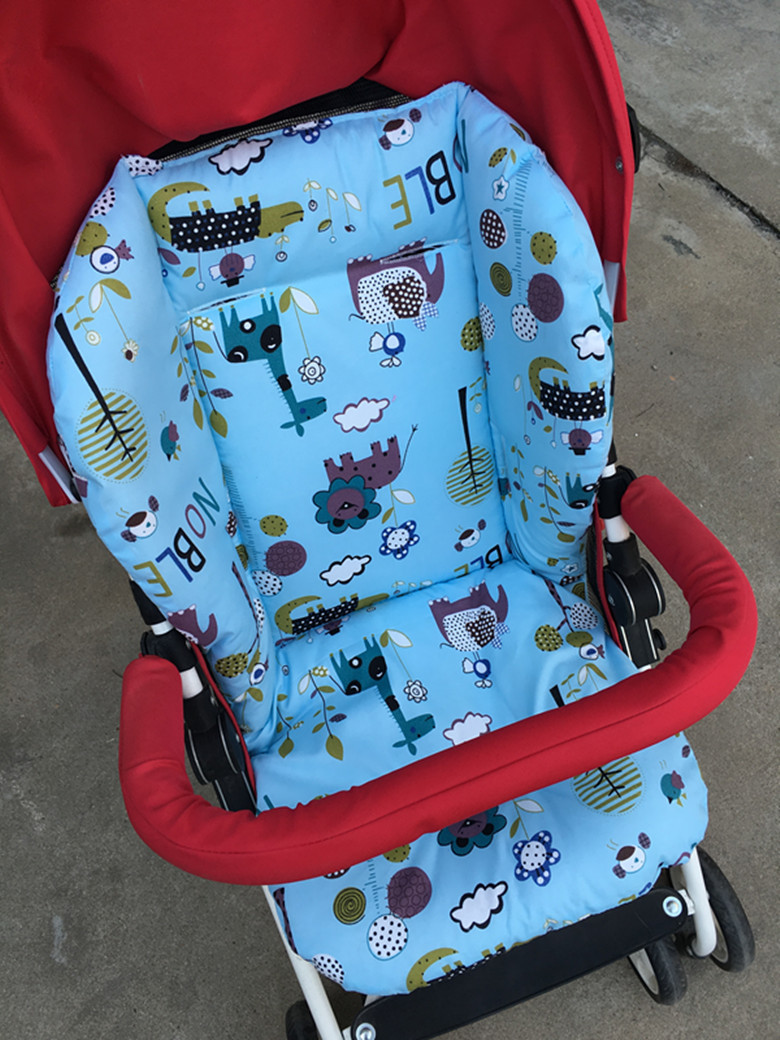 Thickened Warm Baby Stroller Cotton Pad Dining Chair Pad Baby Car Pad Child Seat Cotton Pad Sliding Baby Car Cotton Pad