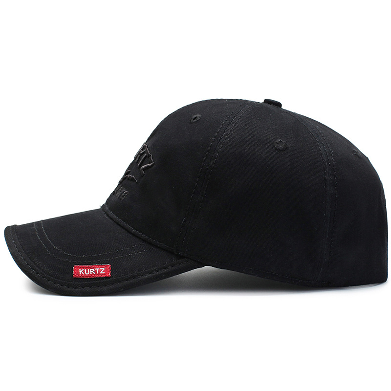 Spring New Baseball Hat Men's Korean-style Trendy Cap Outdoor Embroidered Sunshade Hat Women's Sunscreen Hat Red Label Small A