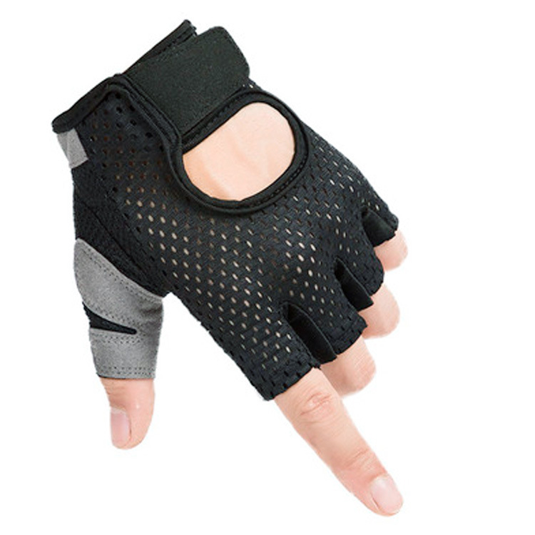 Fitness Gloves Women's Dumbbell Exercise Cycling Non-slip Breathable Sports Thin Sunscreen Gloves Half-finger Spring and Summer