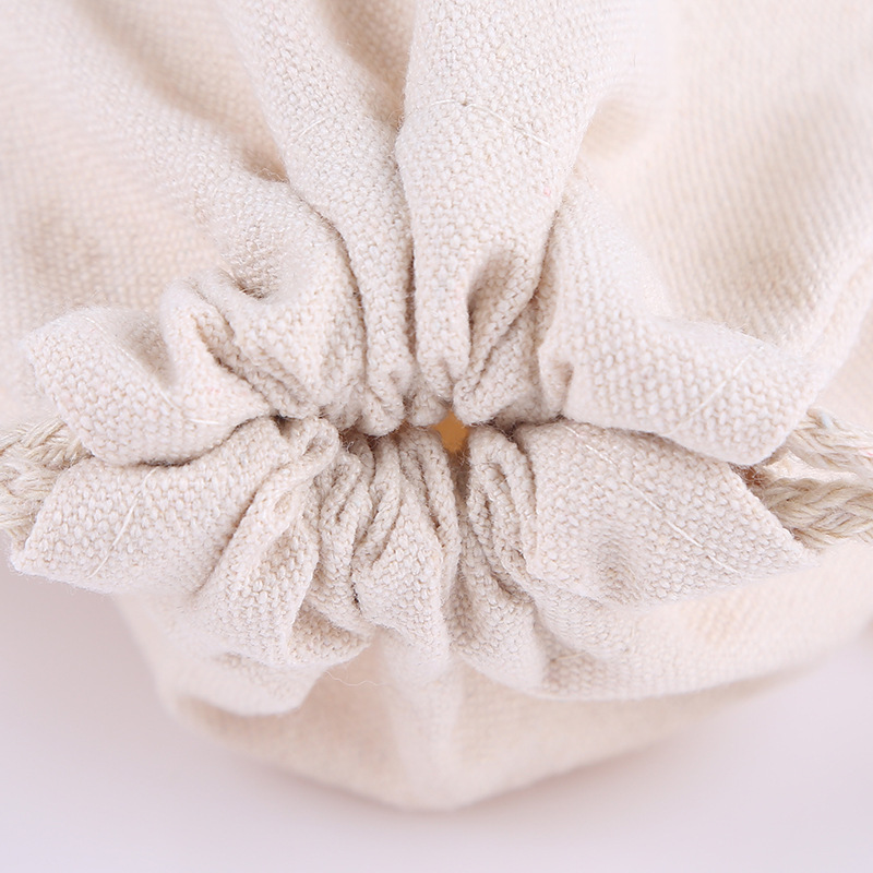 Blank spot packaging storage bag cotton drawstring pocket creative canvas drawstring pocket custom printable logo