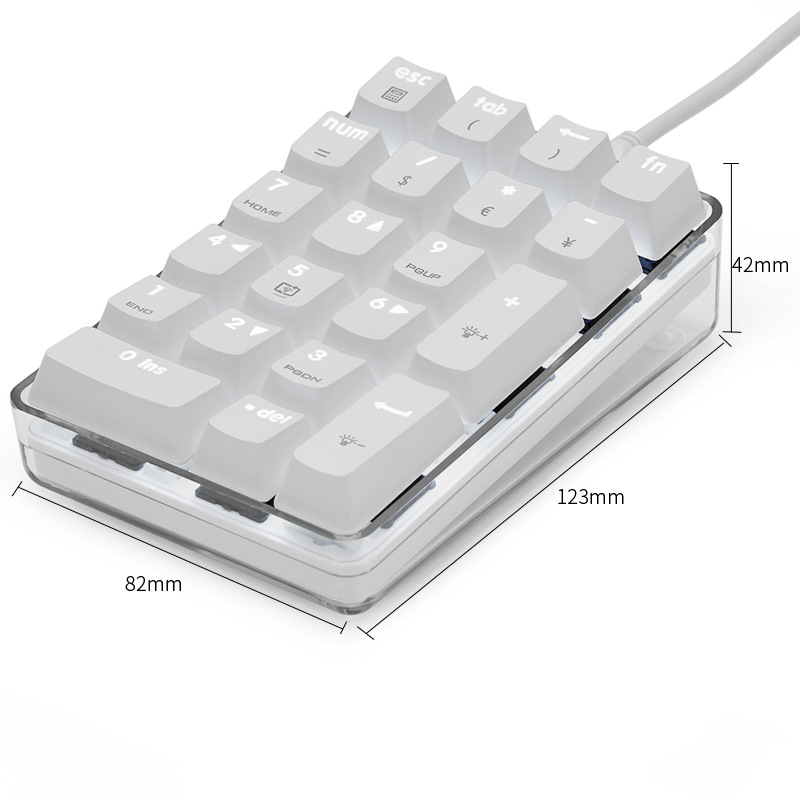 Kangaroo DS-9817 laptop external numeric keypad USB switching-free financial mechanical keyboard