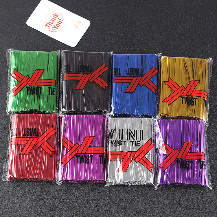 Multi-size supply tie wire tie food bread golden binding line gift packaging bag wire decoration