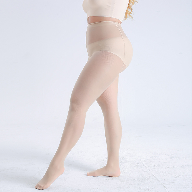 300kg fat MM size women's clothing a generation of red pineapple socks arbitrary cut resistance hook silk size pantyhose