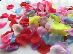 Simulation Rose Petal Silk Cloth 100 Piece Simulation Petal Rose Petal Wedding Room Wedding Bed Atmosphere Arrangement Supplies