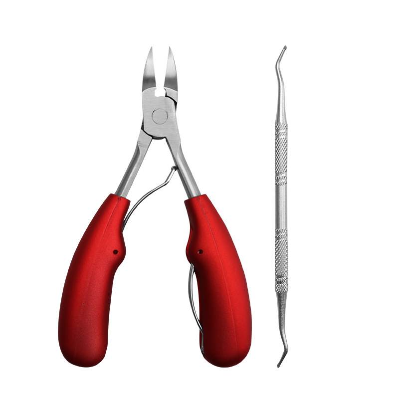 ステンレス鋼爪切りシングルセット斜め口イーグルくちばし足の爪はさみフットケア挿入イーグルくちばしプライヤー|undefined