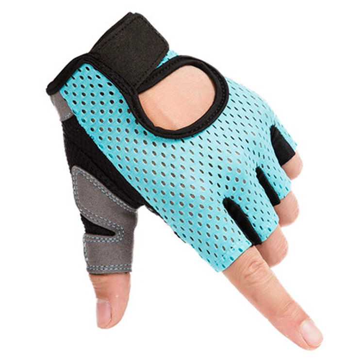 Fitness Gloves Women's Dumbbell Exercise Cycling Non-slip Breathable Sports Thin Sunscreen Gloves Half-finger Spring and Summer