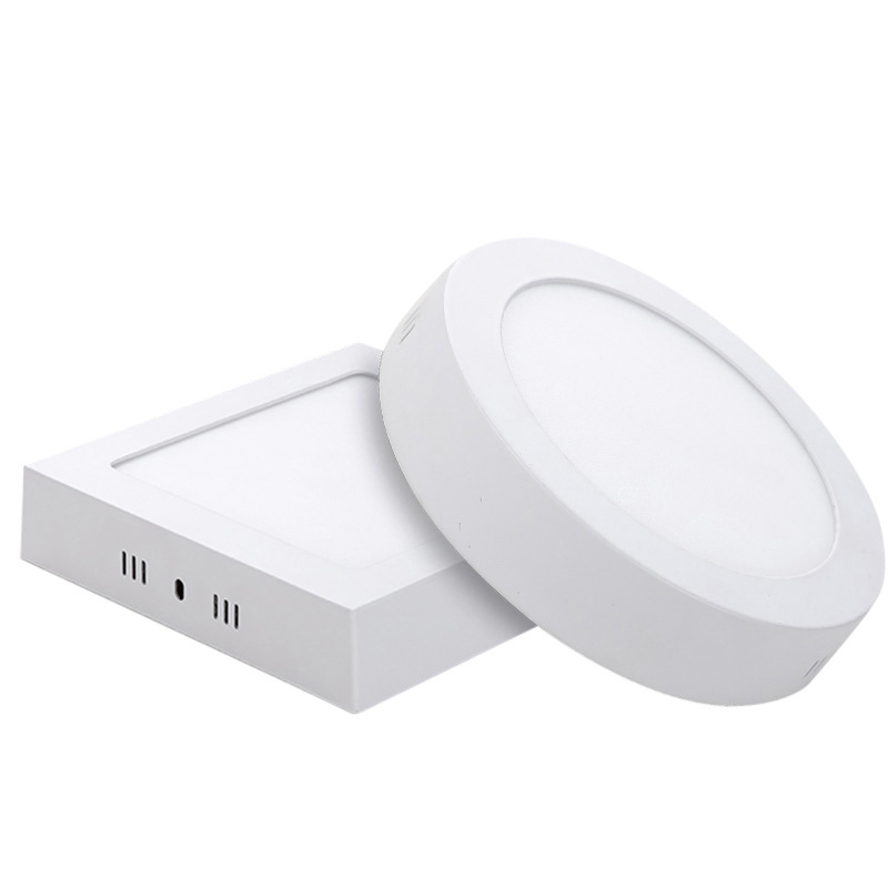 Ultra-thin round surface mounted led downlight 6w12w18w24w square panel light aisle corridor balcony ceiling light