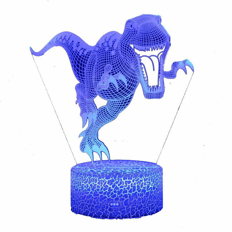 クロスボーダー専用恐竜シリーズカラフルな3d小夜灯ledタッチリモコン創意クリスマスプレゼント3d電気スタンド|undefined