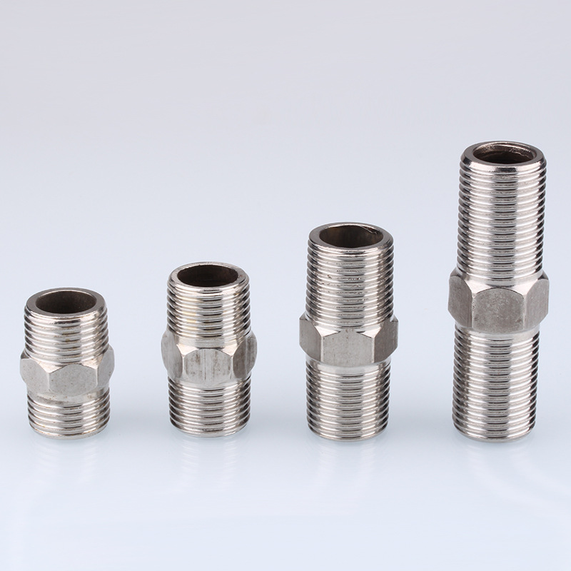 Stainless steel butt joint diameter reducing double outer wire direct lengthening 2 points to 3 points to 4 points to 6 points butt pipe fittings