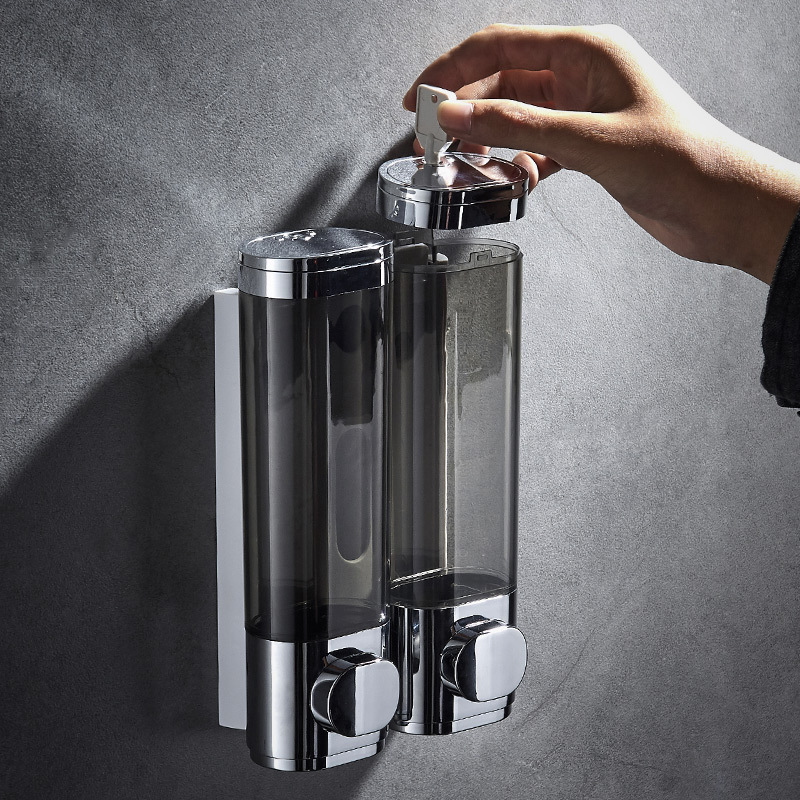 Household Shampoo Washing Mobile Phone Box Foreign Trade Hotel Hotel Wall Hanging Press Manual Shower Gel Foam Soap Dispenser Bottle
