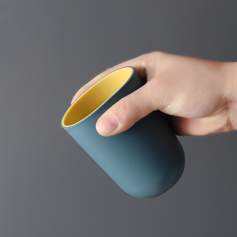 Two-color plastic toothbrush cup water Cup home fresh simple mouthwash Cup couple brush Cup wash cup