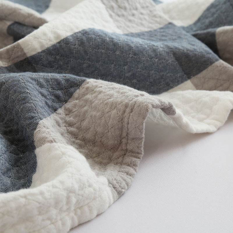New cotton yarn-dyed three-layer washed gauze towel quilt cotton air conditioning blanket nap blanket gift wholesale