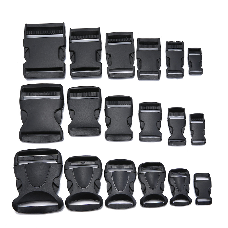 Factory direct luggage accessories plastic buckle 1-5cm plastic backpack buckle adjustment waist buckle spot supply