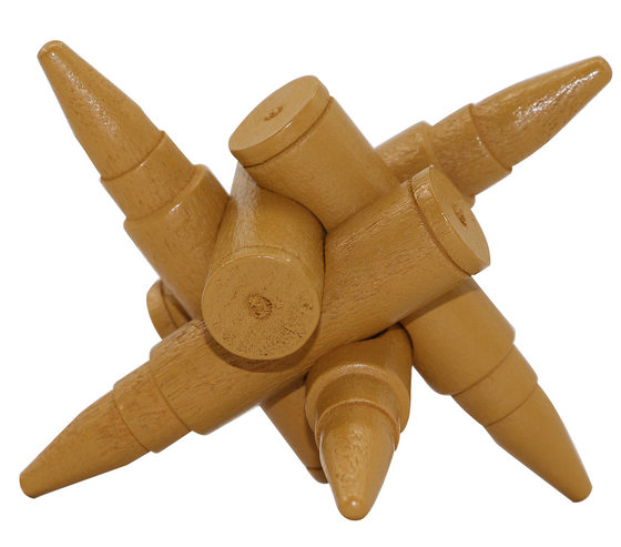 Kongming lock children's wooden toy Kongming lock Luban lock full set classical mortise wooden toy Kongming lock