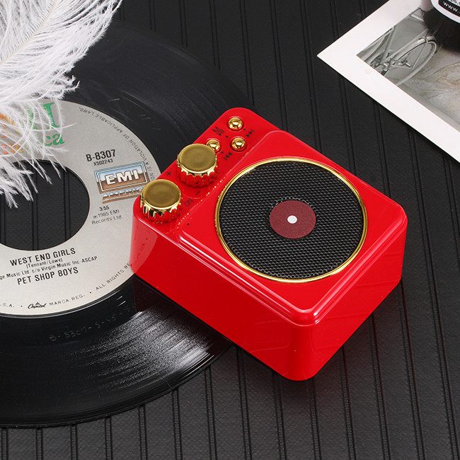 Cat Mountain King Record Player T10 Bluetooth Speaker Mini Portable Audio Retro Wireless Creative Gift Small Speaker
