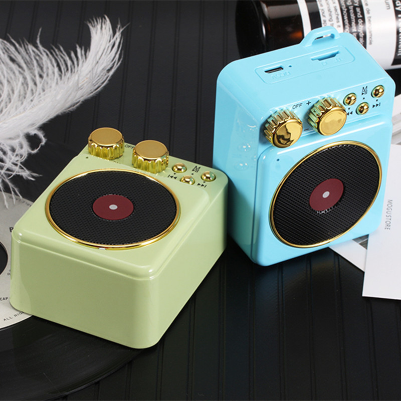 Cat Mountain King Record Player T10 Bluetooth Speaker Mini Portable Audio Retro Wireless Creative Gift Small Speaker