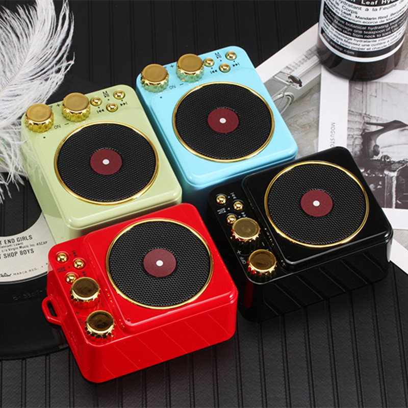 Cat Mountain King Record Player T10 Bluetooth Speaker Mini Portable Audio Retro Wireless Creative Gift Small Speaker