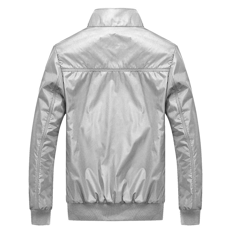 Spring thin stand collar jacket men's youth casual plus size loose jacket men's European size cross-border exclusive for Amazon