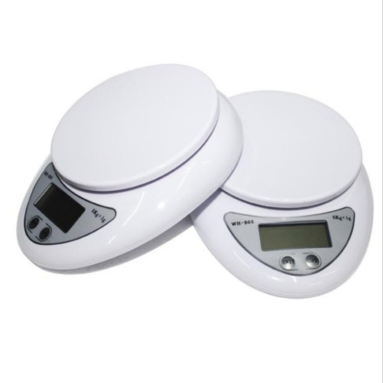 B05 kitchen scale electronic platform scale miniature food electronic scale baking food scale 5kg/1g factory direct supply