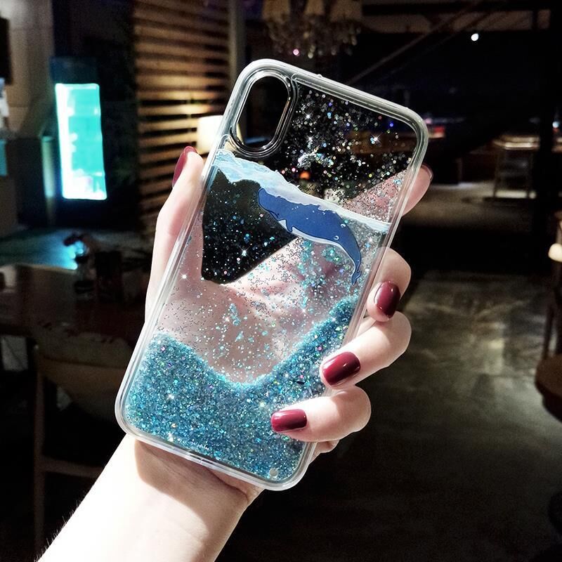 流沙鯨魚適用蘋果13手機殼防摔iPhone個性12Promax創意11情侶女款