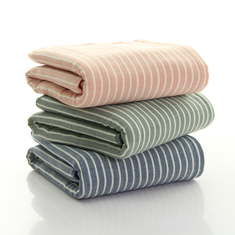 Manufacturers wholesale cotton towel bath towel positive gauze reverse Terry thickened adult Japanese lattice gift towel