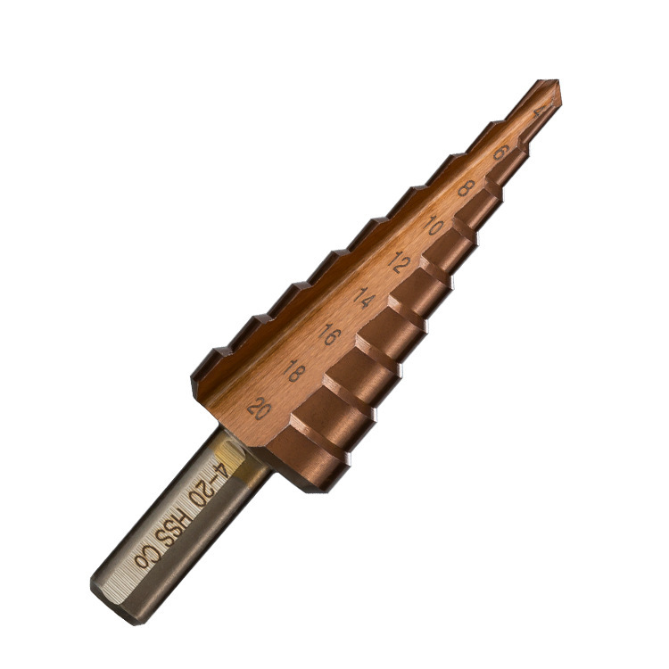 メーカー直販m35螺旋溝階段ドリル高速鋼穴開け器コバルト宝塔ドリル|undefined