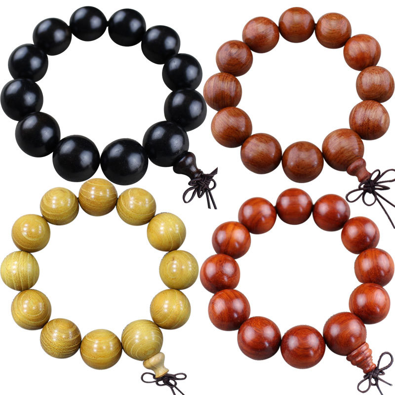 Wen play wooden bracelet all kinds of sandalwood beads Rosewood pear aloes rosary beads bracelet