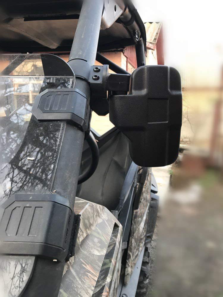 Large wide rear view car mirror beach off-road vehicle SL-UTV-8 rearview mirror cover high impact anti-break light-emitting mirror