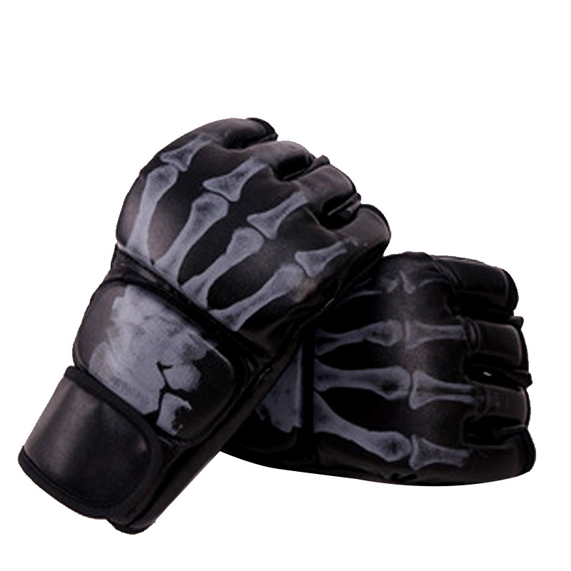 ufc mma Thickened Sanda Boxing Half Finger Gloves Fitness Gloves Sandbag Fighting Fighting Boxing Gloves