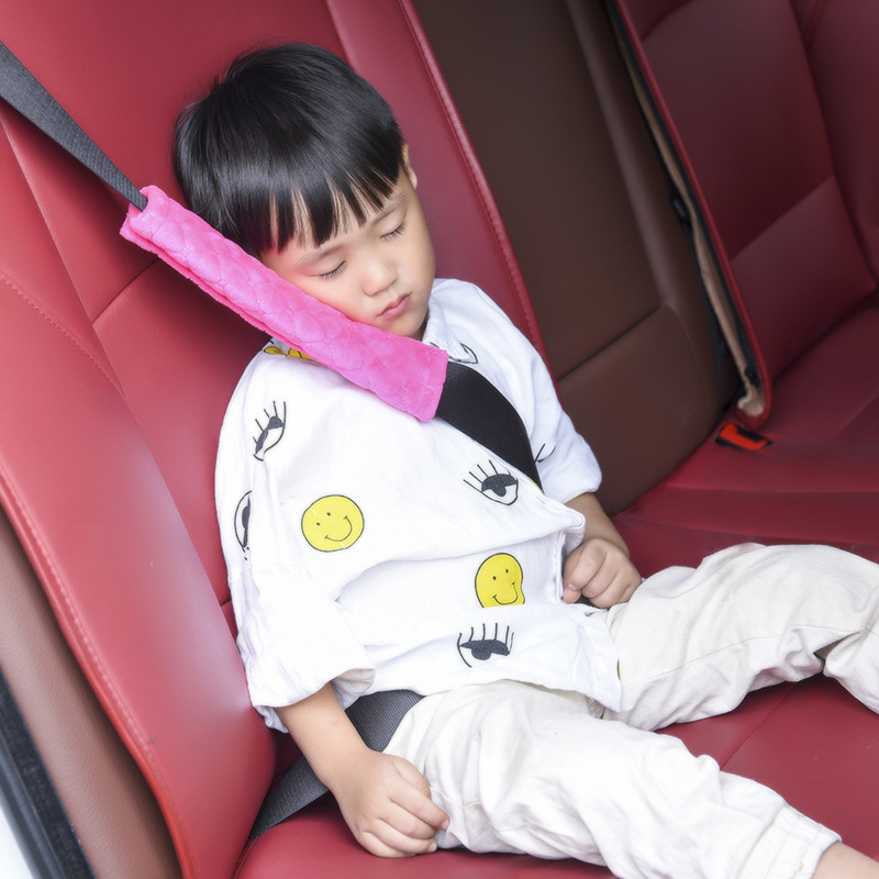 Car supplies car Plaid safety belt shoulder pad Crystal plush car shoulder pad embroidered shoulder pad cross-border supply