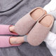 Cationic Japanese Indoor Home Wooden Floor for Men and Women Couple Floor Warm Half-bag Soft Bottom Slippers for Autumn and Winter