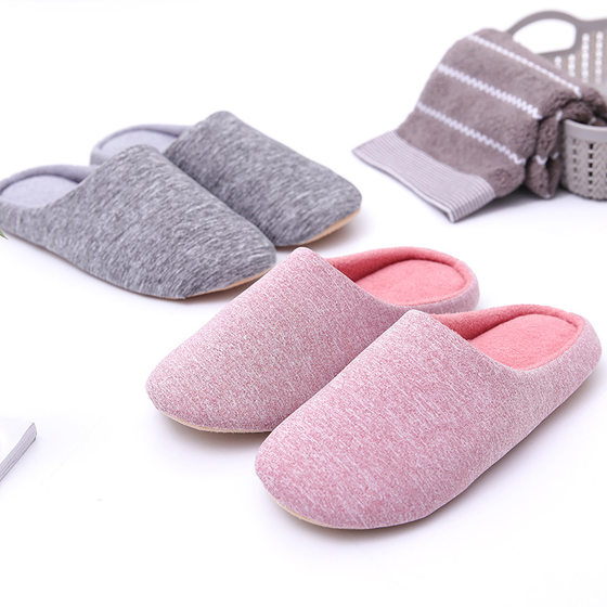 Cationic Japanese Indoor Home Wooden Floor for Men and Women Couple Floor Warm Half-bag Soft Bottom Slippers for Autumn and Winter