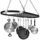 Oval Iron Kitchen Rack Hanging Pot Rack Kitchen Storage Rack Folding Kitchen Wall Hanging Pot Rack