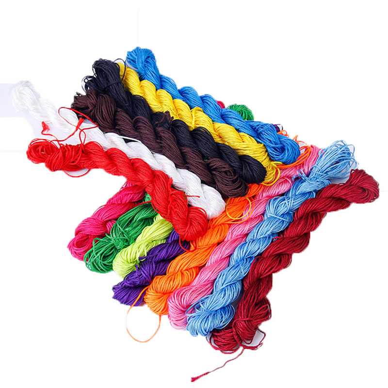 1mmA thread polyester twist thread braided rope Jade thread Buddha beads hand string Chinese tie thread handmade DIY