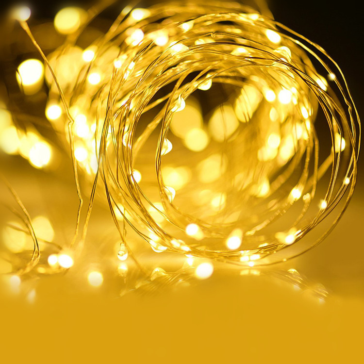 Factory Direct led copper wire light Christmas holiday room atmosphere/outdoor waterproof camping courtyard decorative light string
