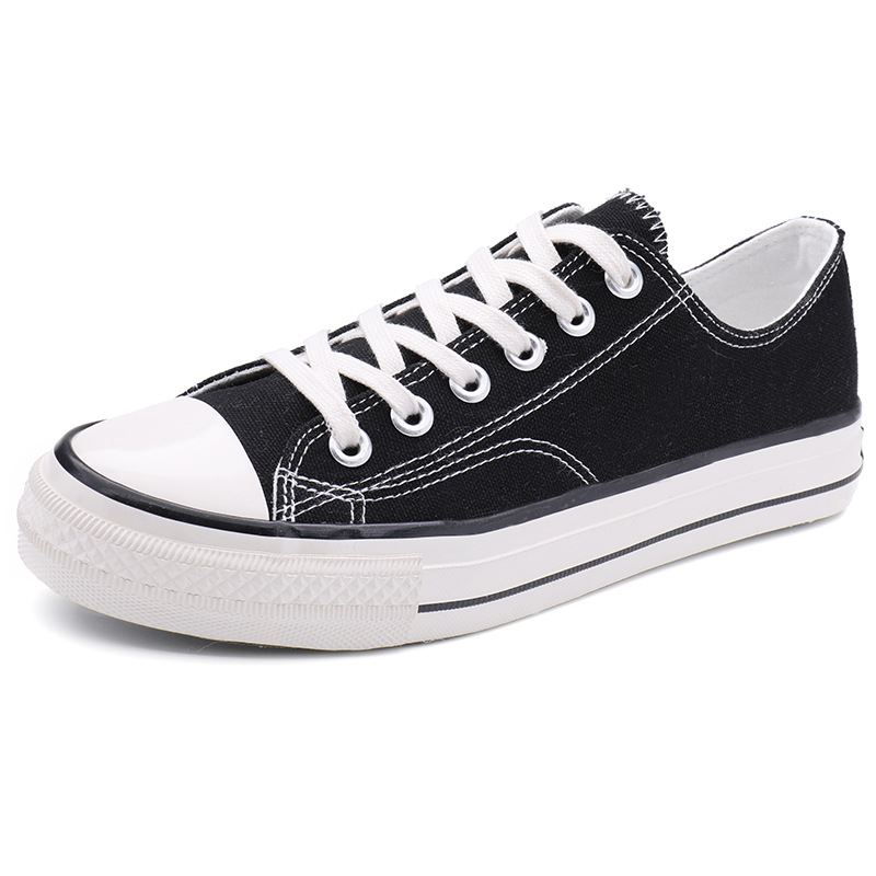 New South Korea Street shooting classic all-matching board shoes retro 1970s replica cloth shoes canvas shoes for women 1001