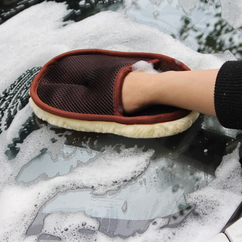 Wool car cleaning gloves car washing wool gloves car supplies household cleaning waxing beauty tools