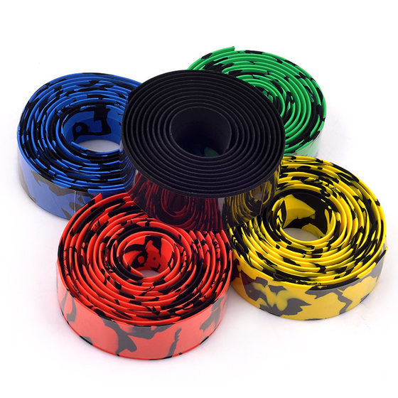 Bicycle handlebar strap road bike camouflage handlebar strap riding non-slip shock absorber handlebar anti-slip belt manufacturer
