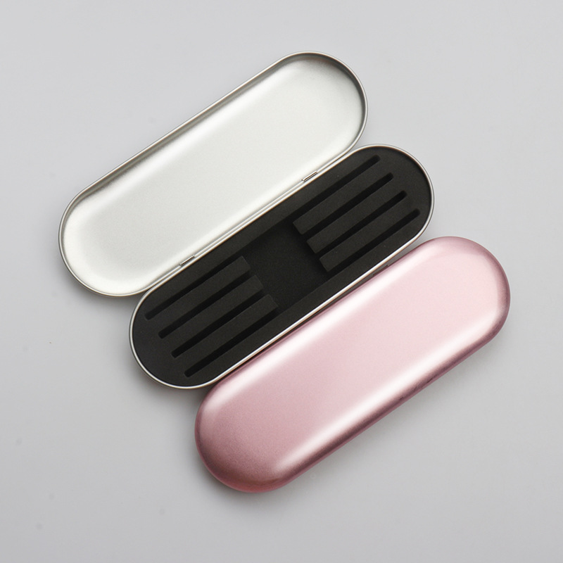 Exquisite tinplate eyelash tweezers storage box tweezers box planting grafting eyelash kit clip protection box