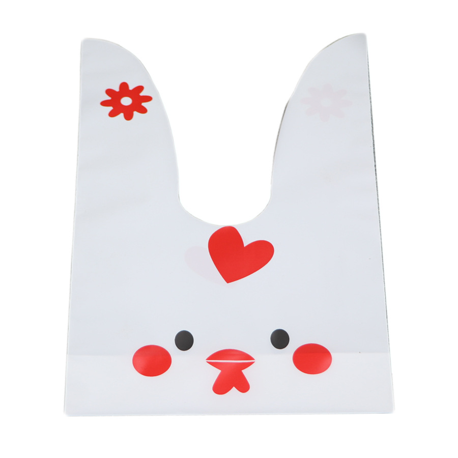 New cute rabbit ears packing bag rabbit ears candy bag biscuit bag small snack bag 50 pieces Price