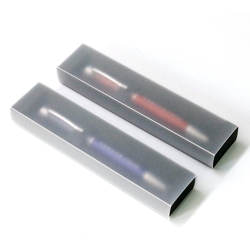 Open window carton frosted transparent box stationery packaging gift box black pencil box finished cheap spot