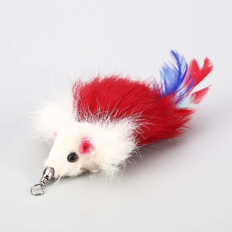 Direct factory supply new cat wand replacement head, feather cat wand replacement head, pearl bird cat wand accessories