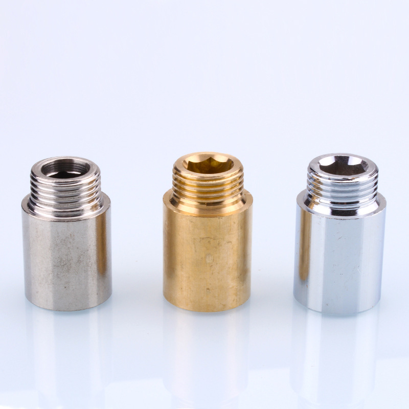 4 points internal and external wire extension lengthened joint extension stainless steel thickened copper pipe fittings tap water pipe fittings
