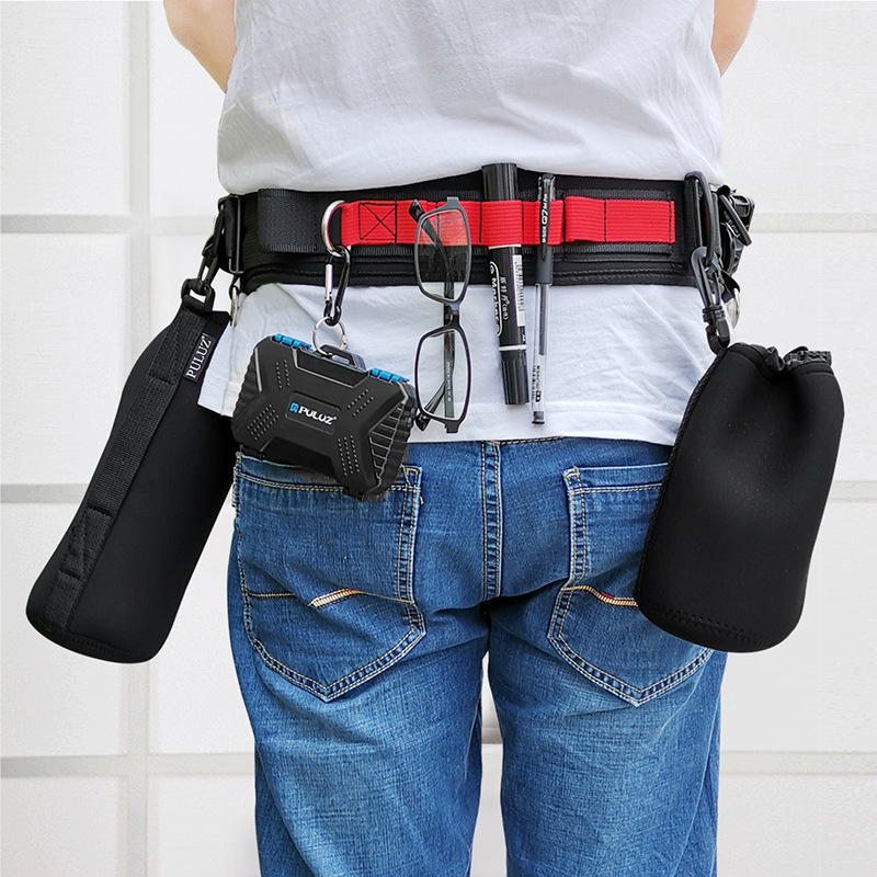 PULUZ Fat Cow Multifunctional Photography Belt Mountaineering Riding Waist Pack SLR Digital Camera Fixed Quick Hanging Belt