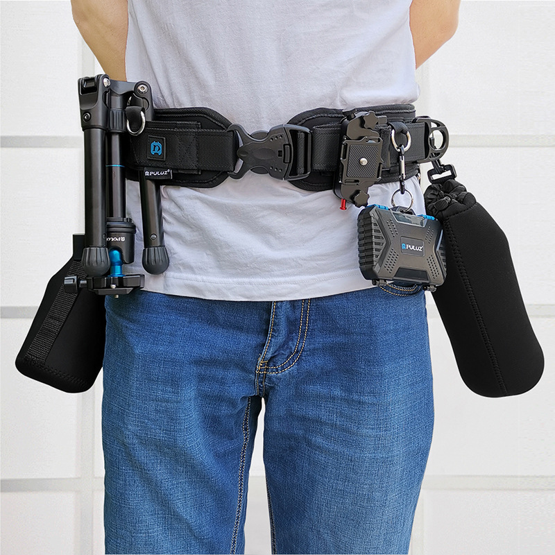 PULUZ Fat Cow Multifunctional Photography Belt Mountaineering Riding Waist Pack SLR Digital Camera Fixed Quick Hanging Belt
