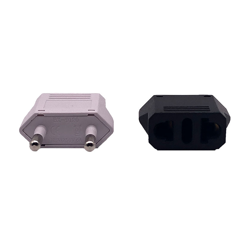 Cross-border pure copper European standard U.S. standard conversion plug European gauge U.S. gauge to U.S. gauge adapter power plug CE certification