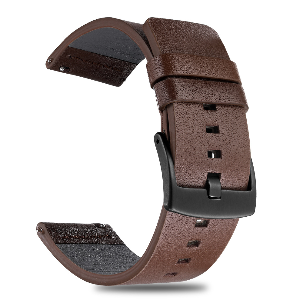 Suitable for Samsung GearS3 S2, Huawei and other universal leather cowhide strap 20 22mm 4 Size