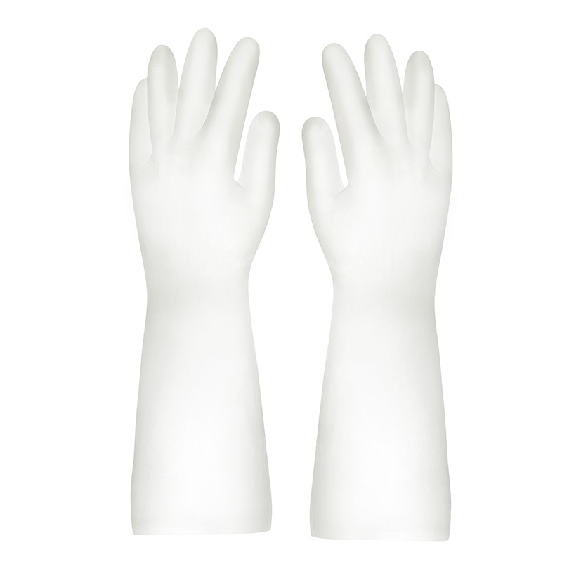 Nitrile Dishwashing Gloves Women's Waterproof Rubber Thin Kitchen Cleaning Durable Washing Clothes Plastic Rubber Household Gloves