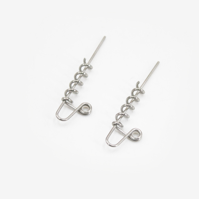 Spot Soft Bait double thread lock pin Luya pin connector float fixed buckle fishing supplies spring lock pin